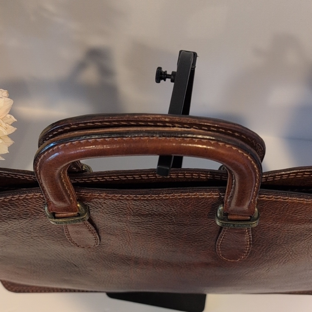 The Bridge - Brown Leather Briefcase Good Used Condition - Picture 6 of 13